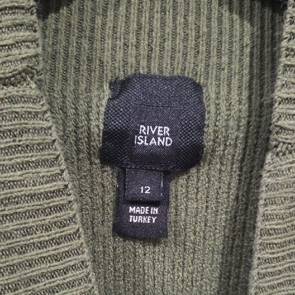 River Island Olive Turtleneck Sweater - Picture 2 of 5